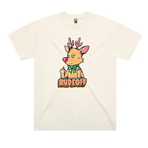 Rude-Off Tee by Lonely Kids Club. All clothing from our T-shirts to our shorts and hoodies are ethically made, and printed packed and shipped from Sydney.