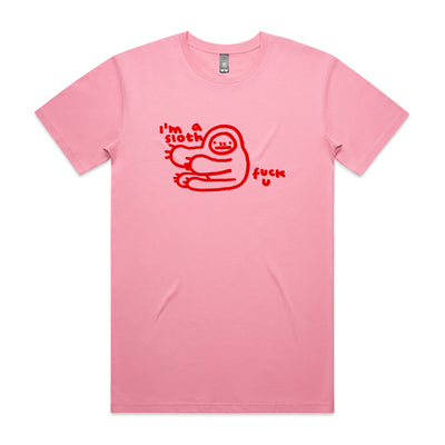 Rude Sloth Tee by Lonely Kids Club. All clothing from our T-shirts to our shorts and hoodies are ethically made, and printed packed and shipped from Sydney.
