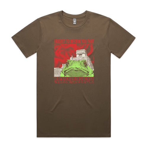 Sacrifices Were Insufficient Tee by Lonely Kids Club. All clothing from our T-shirts to our shorts and hoodies are ethically made, and printed packed and shipped from Sydney.