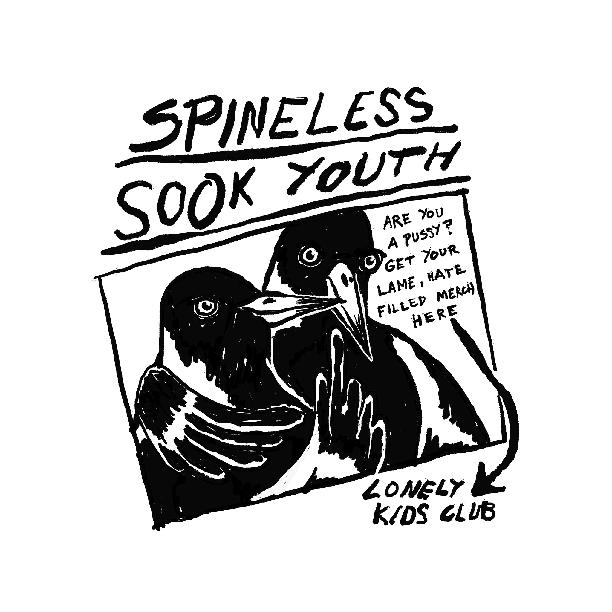 Spineless Sook Youth Oversized Tee