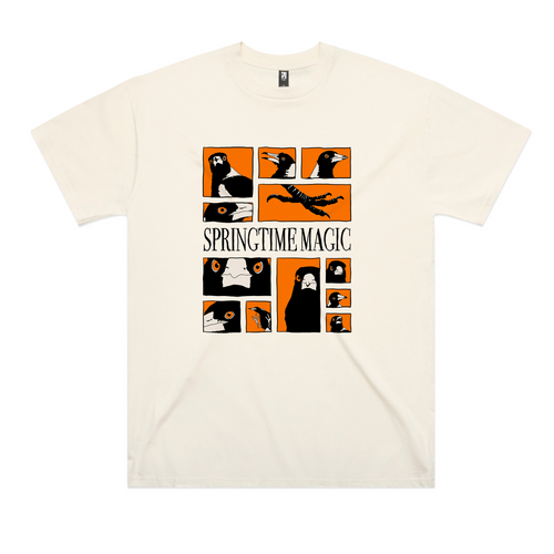 Springtime Magic Oversized Tee by Lonely Kids Club. All clothing from our T-shirts to our shorts and hoodies are ethically made, and printed packed and shipped from Sydney.