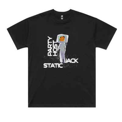 Static Jack Oversized Tee by Lonely Kids Club. All clothing from our T-shirts to our shorts and hoodies are ethically made, and printed packed and shipped from Sydney.
