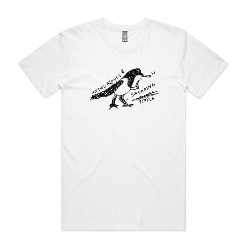 Swooping People Tee by Lonely Kids Club. All clothing from our T-shirts to our shorts and hoodies are ethically made, and printed packed and shipped from Sydney.