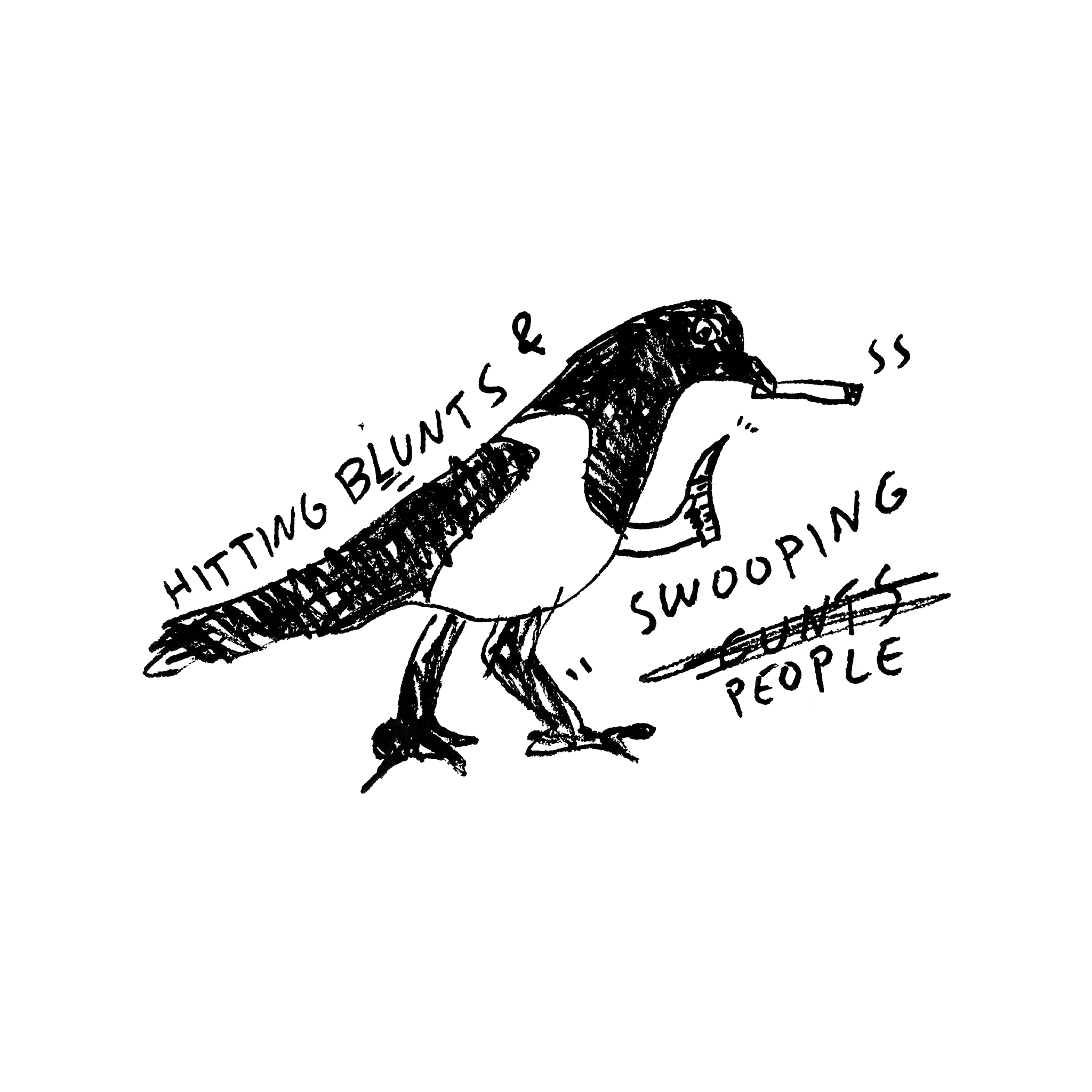 Swooping People Tee