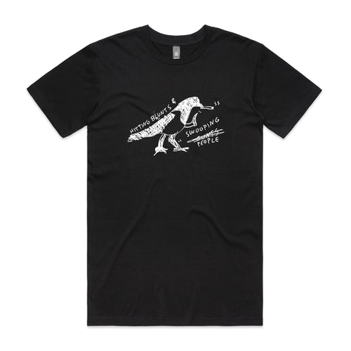 Swooping People Tee by Lonely Kids Club. All clothing from our T-shirts to our shorts and hoodies are ethically made, and printed packed and shipped from Sydney.