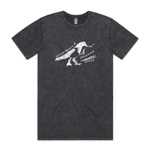 Swooping People Tee by Lonely Kids Club. All clothing from our T-shirts to our shorts and hoodies are ethically made, and printed packed and shipped from Sydney.