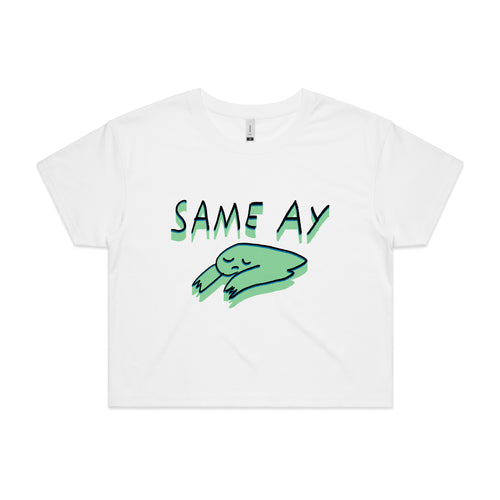 Same Ay Tee by Lonely Kids Club. All clothing from our T-shirts to our shorts and hoodies are ethically made, and printed packed and shipped from Sydney.