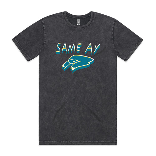 Same Ay Tee by Lonely Kids Club. All clothing from our T-shirts to our shorts and hoodies are ethically made, and printed packed and shipped from Sydney.