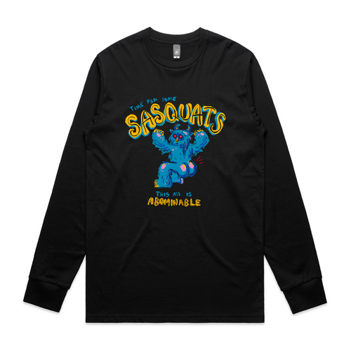 Sasquats Tee by Lonely Kids Club. All clothing from our T-shirts to our shorts and hoodies are ethically made, and printed packed and shipped from Sydney.