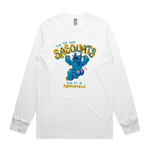 Sasquats Tee by Lonely Kids Club. All clothing from our T-shirts to our shorts and hoodies are ethically made, and printed packed and shipped from Sydney.