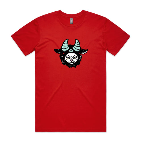 Satanic Kitten Tee by Lonely Kids Club. All clothing from our T-shirts to our shorts and hoodies are ethically made, and printed packed and shipped from Sydney.