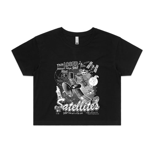 Satellites Tee by Lonely Kids Club. All clothing from our T-shirts to our shorts and hoodies are ethically made, and printed packed and shipped from Sydney.