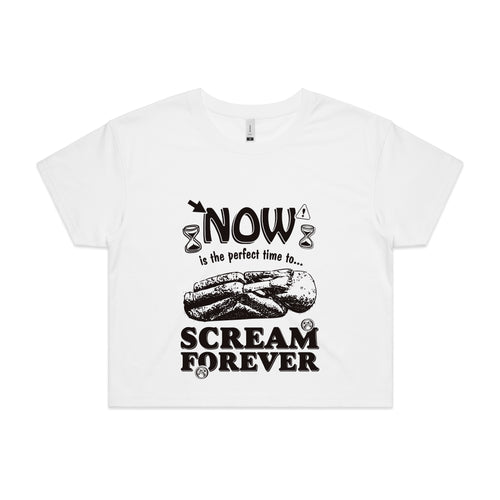 Scream Forever Tee by Lonely Kids Club. All clothing from our T-shirts to our shorts and hoodies are ethically made, and printed packed and shipped from Sydney.