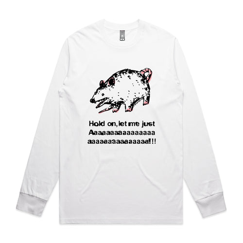 Screaming Opossum Tee by Lonely Kids Club. All clothing from our T-shirts to our shorts and hoodies are ethically made, and printed packed and shipped from Sydney.