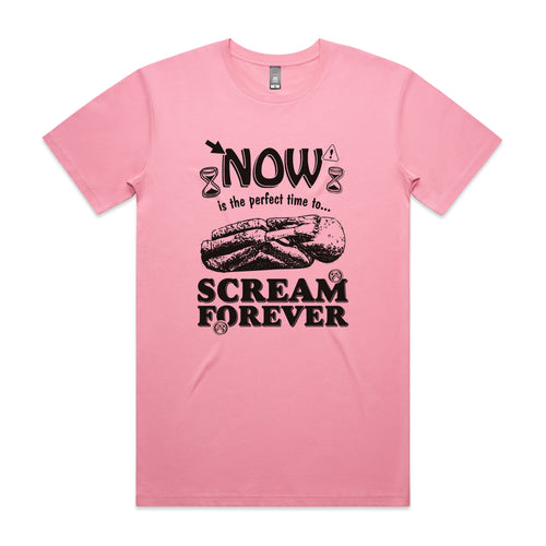 Scream Forever Tee by Lonely Kids Club. All clothing from our T-shirts to our shorts and hoodies are ethically made, and printed packed and shipped from Sydney.