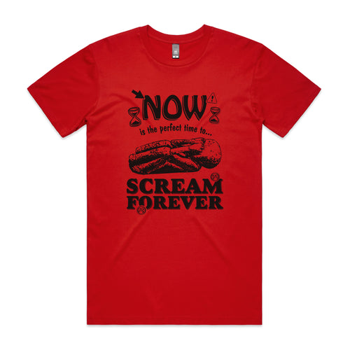 Scream Forever Tee by Lonely Kids Club. All clothing from our T-shirts to our shorts and hoodies are ethically made, and printed packed and shipped from Sydney.