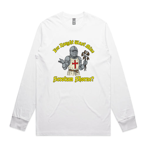 Scrotum Shorne Tee by Lonely Kids Club. All clothing from our T-shirts to our shorts and hoodies are ethically made, and printed packed and shipped from Sydney.