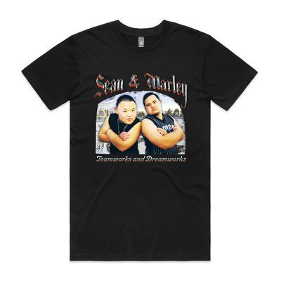 Official Get Down With Sean And Marley merchandise T-shirt / Tee by Lonely Kids Club. Printed in Australia.