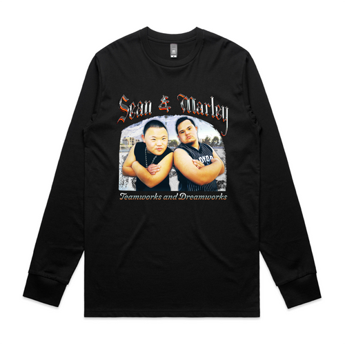 Sean & Marley Retro Tee by Lonely Kids Club. All clothing from our T-shirts to our shorts and hoodies are ethically made, and printed packed and shipped from Sydney.