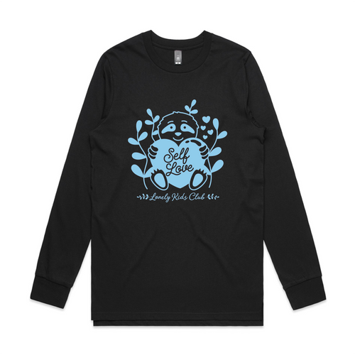 Self Love Sloth Tee by Lonely Kids Club. All clothing from our T-shirts to our shorts and hoodies are ethically made, and printed packed and shipped from Sydney.