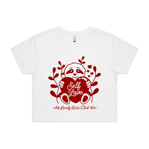 Self Love Sloth Tee by Lonely Kids Club. All clothing from our T-shirts to our shorts and hoodies are ethically made, and printed packed and shipped from Sydney.