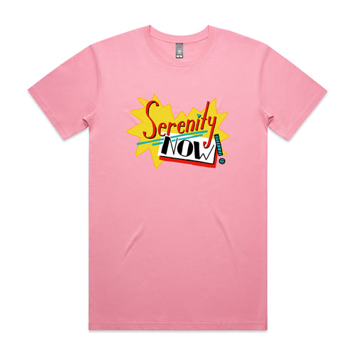 Serenity Now Tee by Lonely Kids Club. All clothing from our T-shirts to our shorts and hoodies are ethically made, and printed packed and shipped from Sydney.