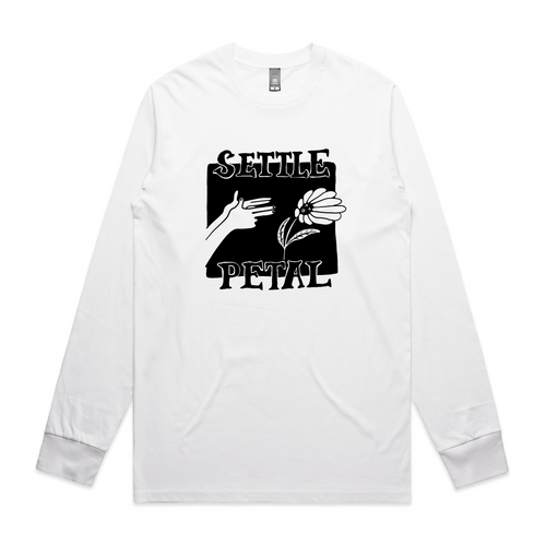 Settle Petal Tee by Lonely Kids Club. All clothing from our T-shirts to our shorts and hoodies are ethically made, and printed packed and shipped from Sydney.