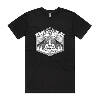 Seven Coffees Tee by Lonely Kids Club. All clothing from our T-shirts to our shorts and hoodies are ethically made, and printed packed and shipped from Sydney.