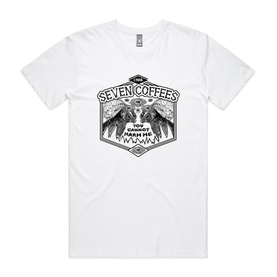 Seven Coffees Tee by Lonely Kids Club. All clothing from our T-shirts to our shorts and hoodies are ethically made, and printed packed and shipped from Sydney.