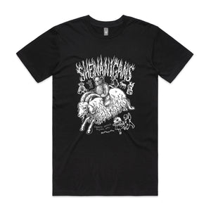 Shenanigans Tee by Lonely Kids Club. All clothing from our T-shirts to our shorts and hoodies are ethically made, and printed packed and shipped from Sydney.