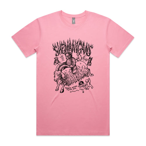 Shenanigans Tee by Lonely Kids Club. All clothing from our T-shirts to our shorts and hoodies are ethically made, and printed packed and shipped from Sydney.