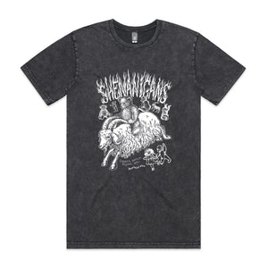 Shenanigans Tee by Lonely Kids Club. All clothing from our T-shirts to our shorts and hoodies are ethically made, and printed packed and shipped from Sydney.