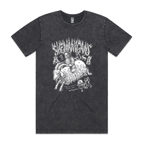 Shenanigans Tee by Lonely Kids Club. All clothing from our T-shirts to our shorts and hoodies are ethically made, and printed packed and shipped from Sydney.