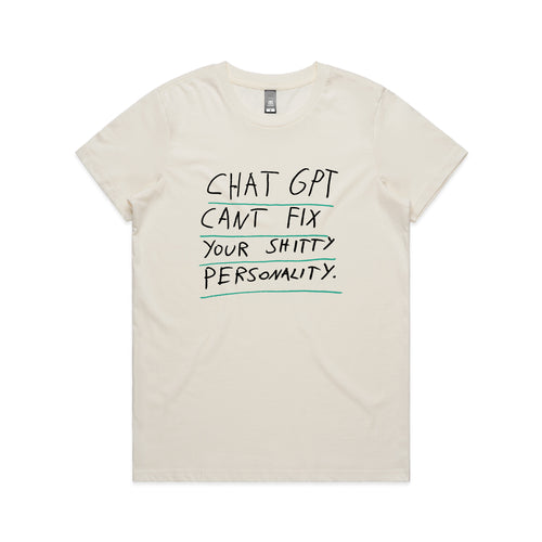 Shitty Personality Tee by Lonely Kids Club. All clothing from our T-shirts to our shorts and hoodies are ethically made, and printed packed and shipped from Sydney.