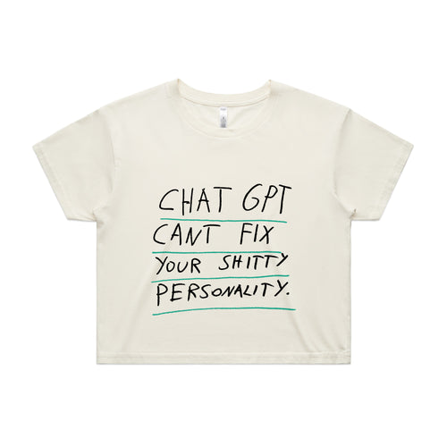 Shitty Personality Tee by Lonely Kids Club. All clothing from our T-shirts to our shorts and hoodies are ethically made, and printed packed and shipped from Sydney.
