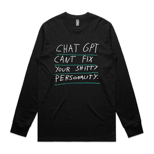 Shitty Personality Tee by Lonely Kids Club. All clothing from our T-shirts to our shorts and hoodies are ethically made, and printed packed and shipped from Sydney.