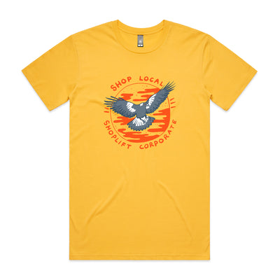 Shop Local Tee by Lonely Kids Club. All clothing from our T-shirts to our shorts and hoodies are ethically made, and printed packed and shipped from Sydney.