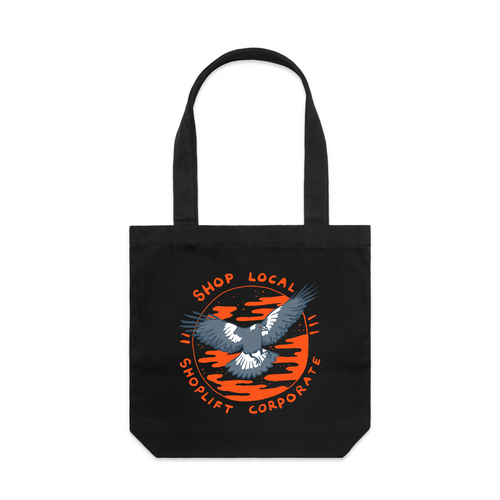 Shop Local Tote by Lonely Kids Club. All clothing from our T-shirts to our shorts and hoodies are ethically made, and printed packed and shipped from Sydney.