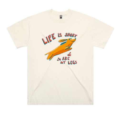 Short Legs Tee by Lonely Kids Club. All clothing from our T-shirts to our shorts and hoodies are ethically made, and printed packed and shipped from Sydney.