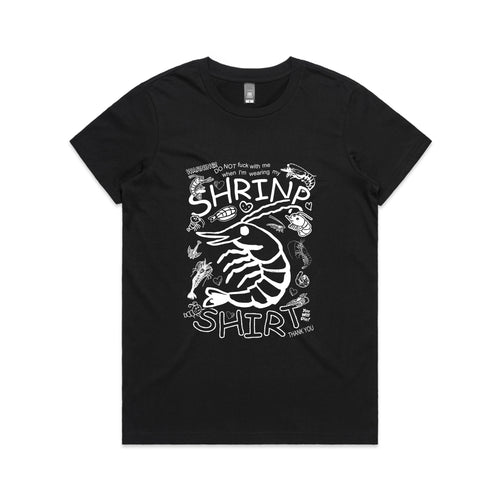 Shrinp Tee by Lonely Kids Club. All clothing from our T-shirts to our shorts and hoodies are ethically made, and printed packed and shipped from Sydney.