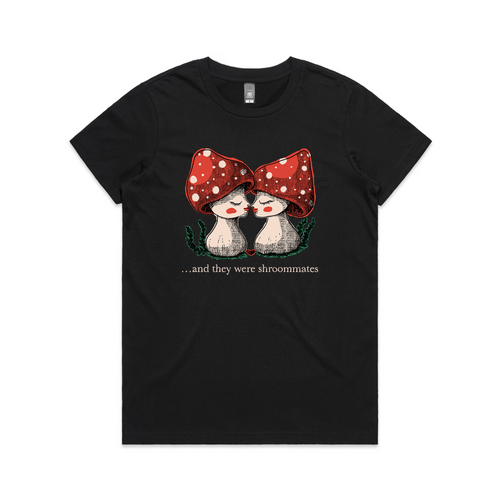 Shroommates Tee by Lonely Kids Club. All clothing from our T-shirts to our shorts and hoodies are ethically made, and printed packed and shipped from Sydney.