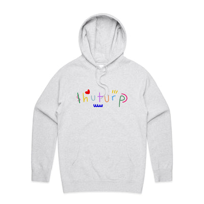 Shuturp Hoodie by Lonely Kids Club. All clothing from our T-shirts to our shorts and hoodies are ethically made, and printed packed and shipped from Sydney.