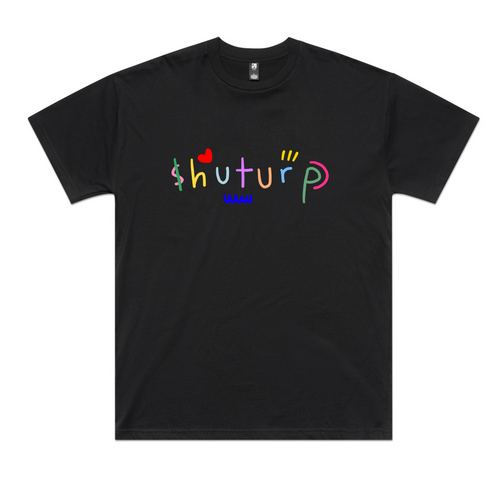 Shuturp Oversized Tee by Lonely Kids Club. All clothing from our T-shirts to our shorts and hoodies are ethically made, and printed packed and shipped from Sydney.