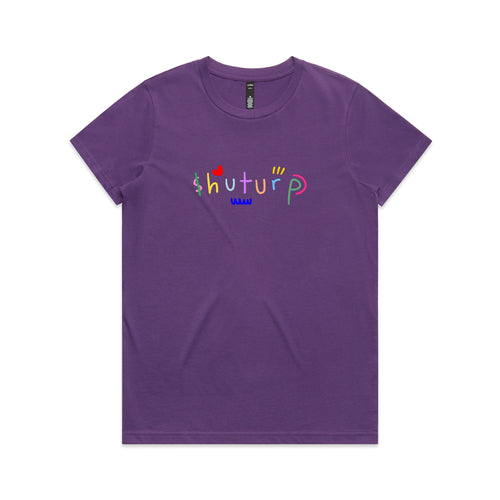 Shuturp Tee by Lonely Kids Club. All clothing from our T-shirts to our shorts and hoodies are ethically made, and printed packed and shipped from Sydney.