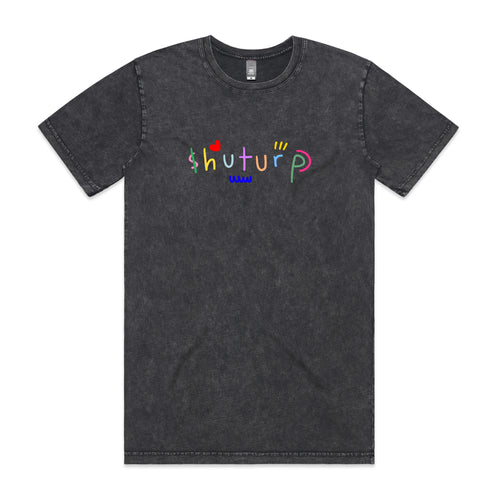 Shuturp Tee by Lonely Kids Club. All clothing from our T-shirts to our shorts and hoodies are ethically made, and printed packed and shipped from Sydney.
