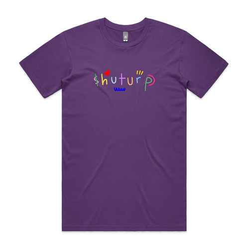 Shuturp Tee by Lonely Kids Club. All clothing from our T-shirts to our shorts and hoodies are ethically made, and printed packed and shipped from Sydney.