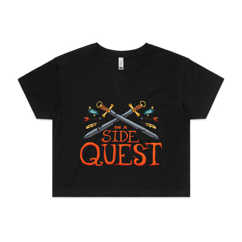 Side Quest Tee by Lonely Kids Club. All clothing from our T-shirts to our shorts and hoodies are ethically made, and printed packed and shipped from Sydney.