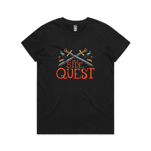 Side Quest Tee by Lonely Kids Club. All clothing from our T-shirts to our shorts and hoodies are ethically made, and printed packed and shipped from Sydney.