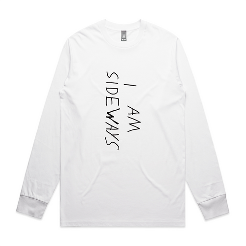 I Am Sideways Tee by Lonely Kids Club. All clothing from our T-shirts to our shorts and hoodies are ethically made, and printed packed and shipped from Sydney.