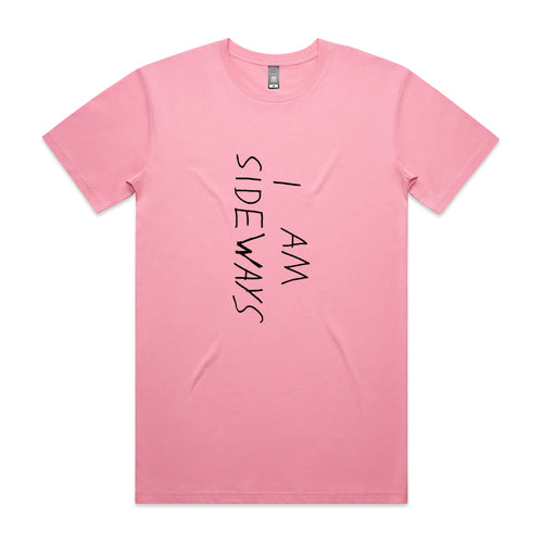 I Am Sideways Tee by Lonely Kids Club. All clothing from our T-shirts to our shorts and hoodies are ethically made, and printed packed and shipped from Sydney.